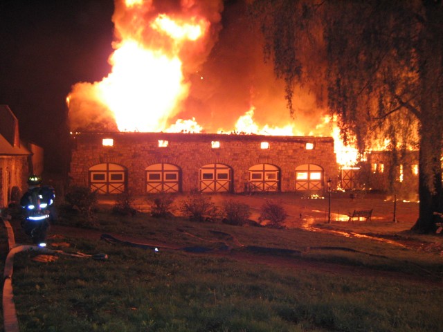 BARN FIRE BEDFORD CENTER RD